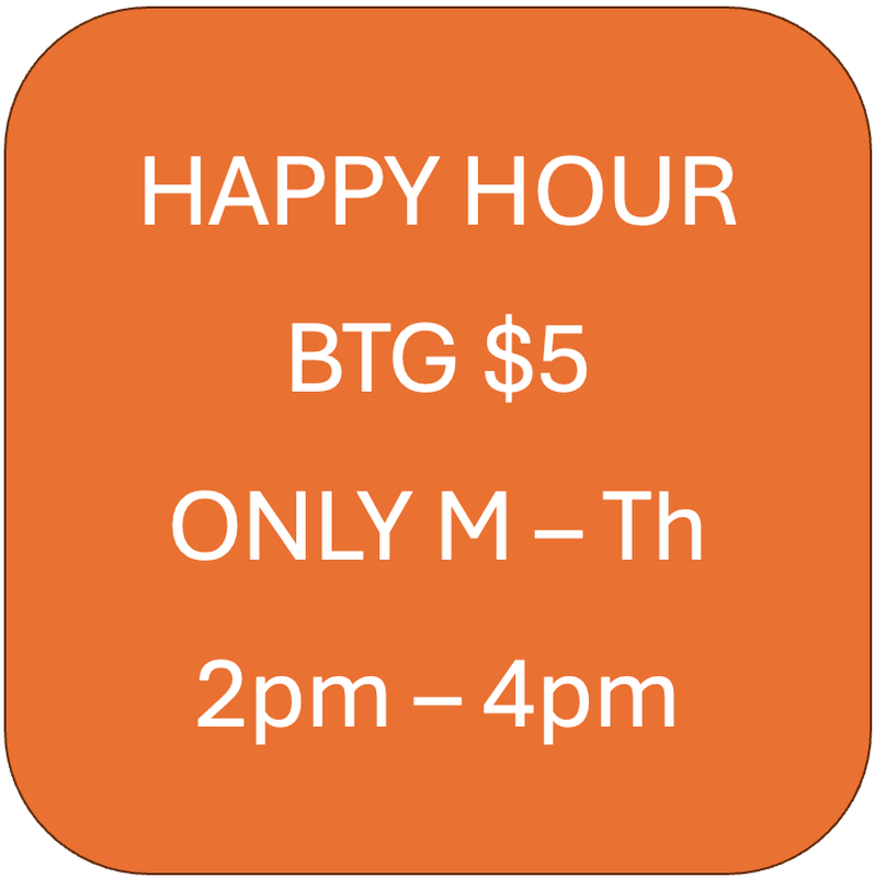 Happy Hour Glass of Wine